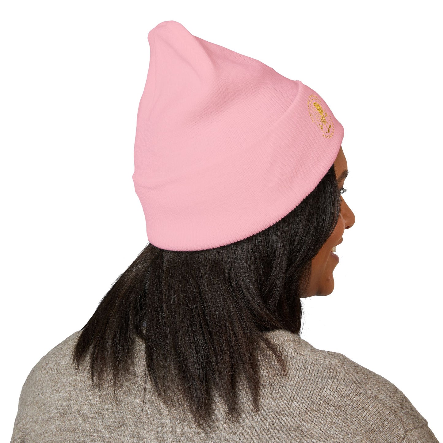 Embroidered Gold - (S.D.E) Beanie