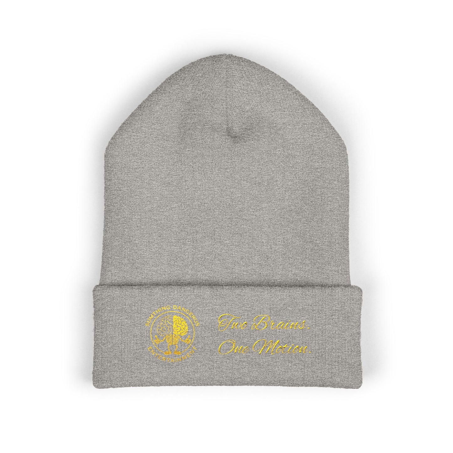 Embroidered Gold - (S.D.E) Beanie