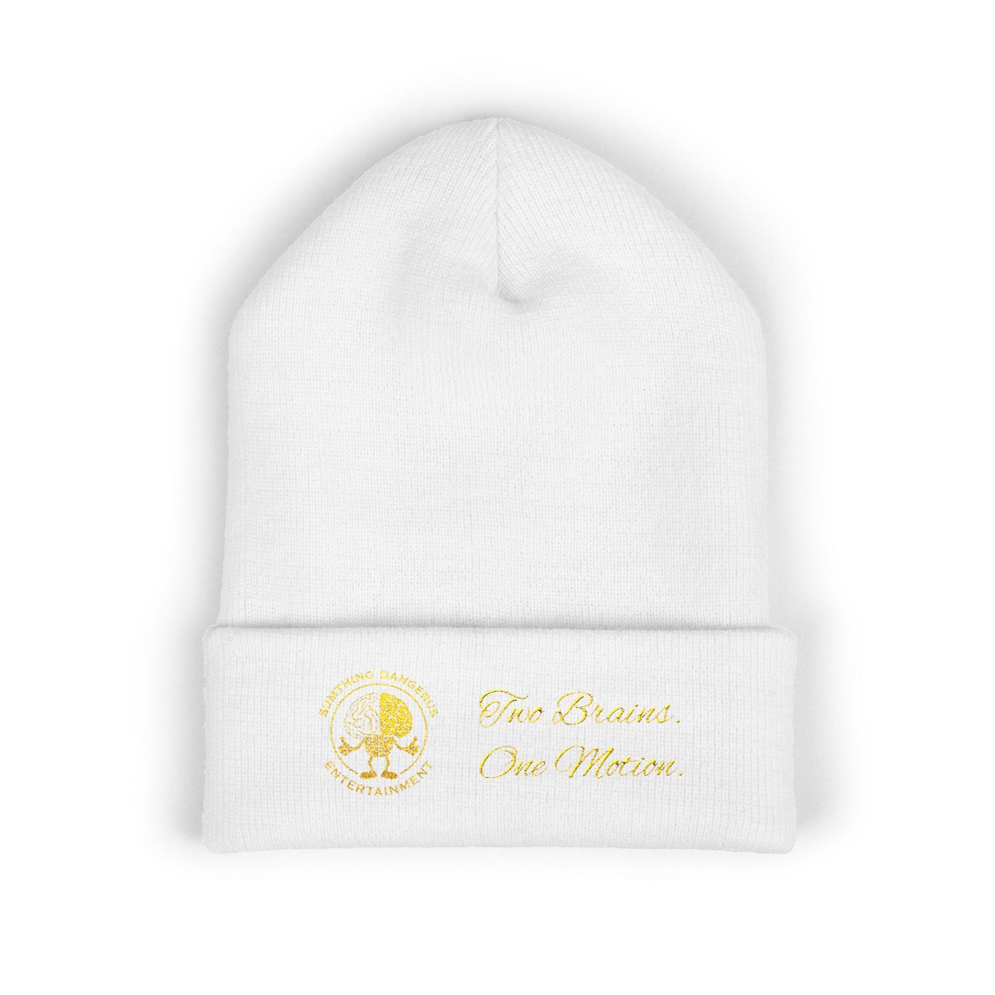 Embroidered Gold - (S.D.E) Beanie