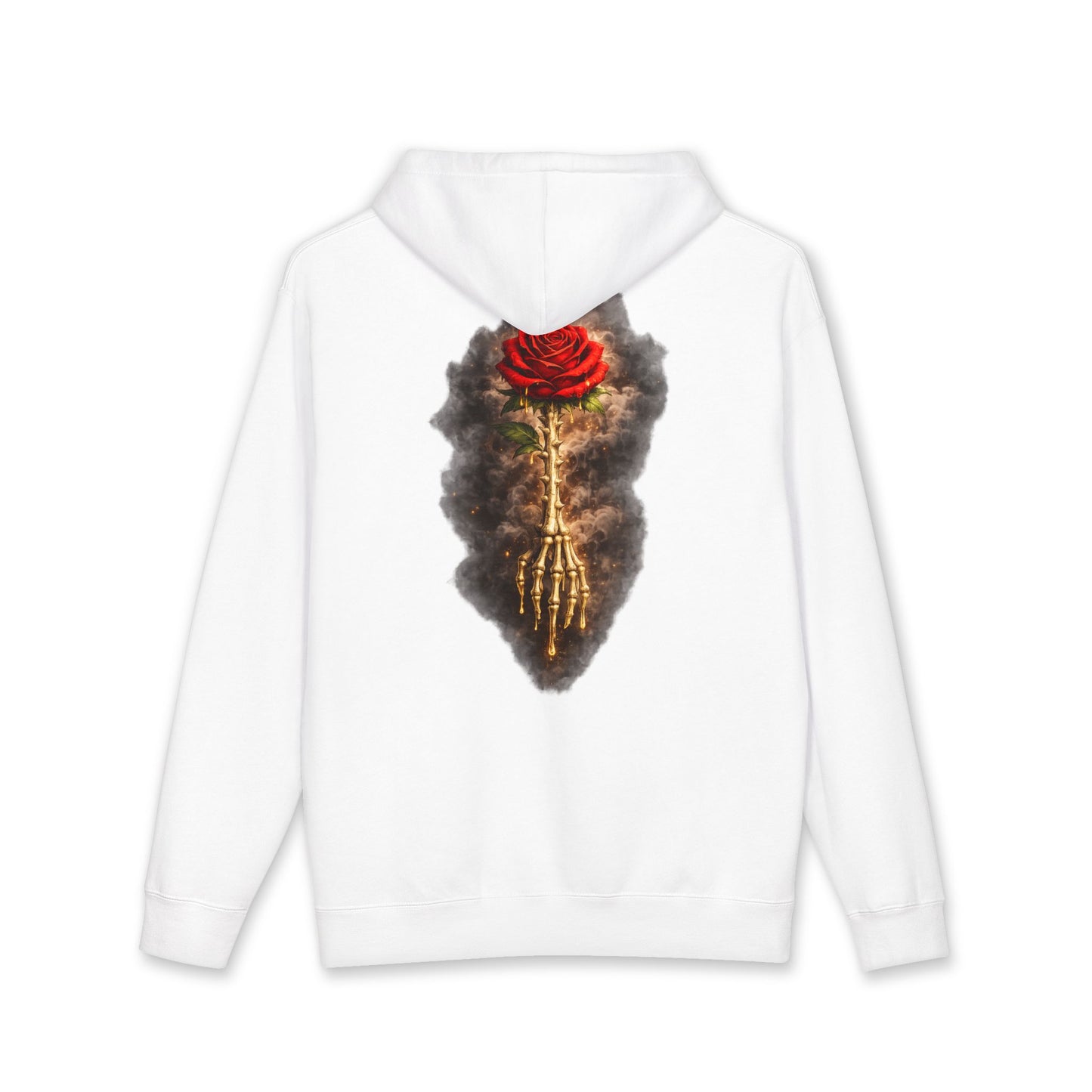 BEAUnz Yard | Gold Drip Hoodie | Rose & Bone Graphic